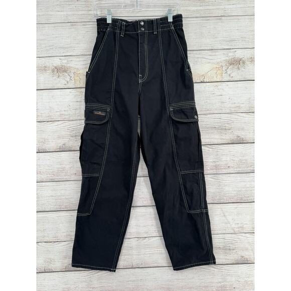 BDG Urban Outfitters Relaxed Skate Jeans Womens W28 Black Cargo Carpenter Pants - Picture 1 of 11